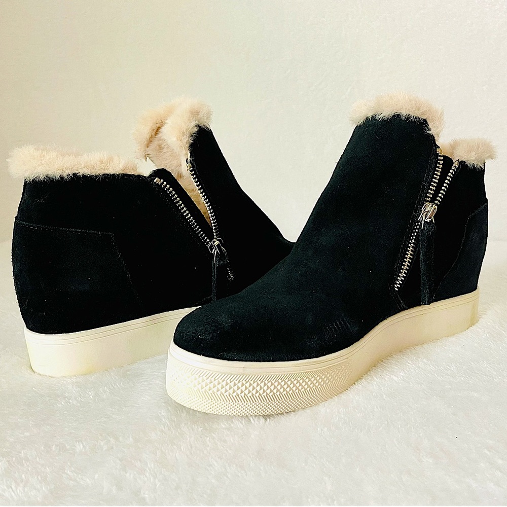 Dolce Vita Watson Wedge Comfort Sneaker, Women's Size 9 M, Black MSRP $140